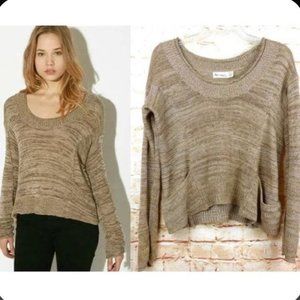 UO ecote beige marbled cream knit sweater S